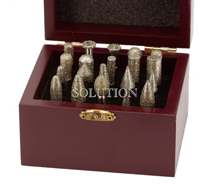 Set of diamond cutters medium coating 20 pcs