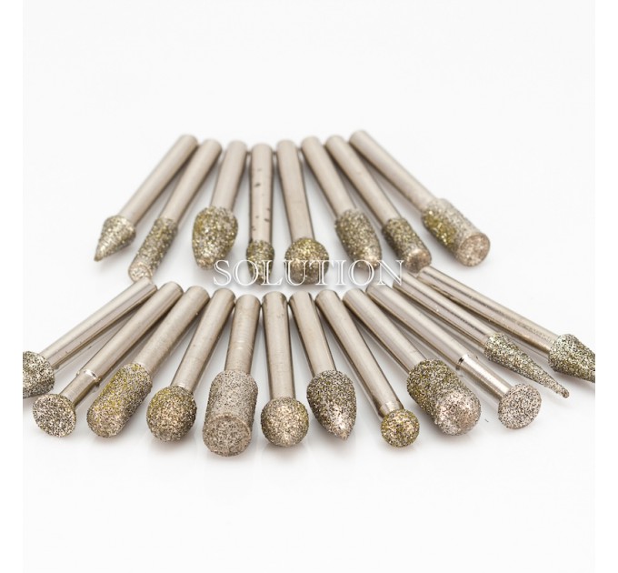 Set of diamond cutters medium coating 20 pcs