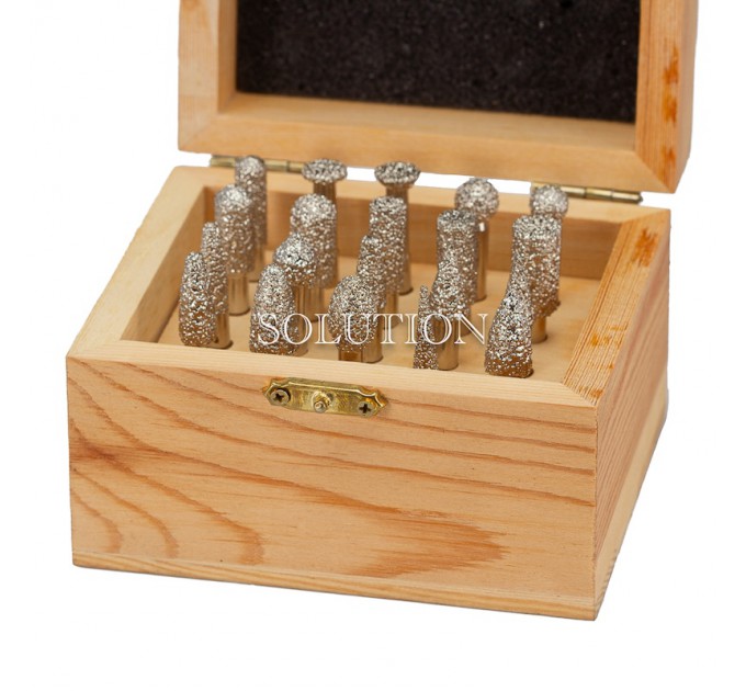 Set of diamond cutters coarse coating 20 pcs