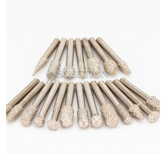 Set of diamond cutters coarse coating 20 pcs
