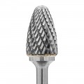 Burr type F (rounded parabola) 16x25x6 mm