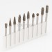 Set of carbide burrs 4x3 (B,C,D,E,F,G,H,L,M,N) 10 pcs