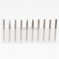 Set of carbide burrs 3x3 (B,C,D,E,F,G,H,L,M,N)