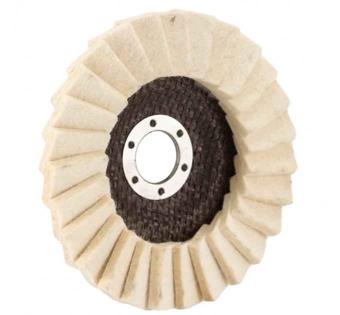Felt petal circle Ø125x10x22mm 80% wool