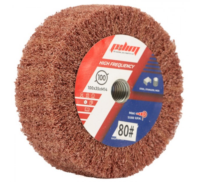 Scotch-brite for angle grinder 100x35 M14 P80