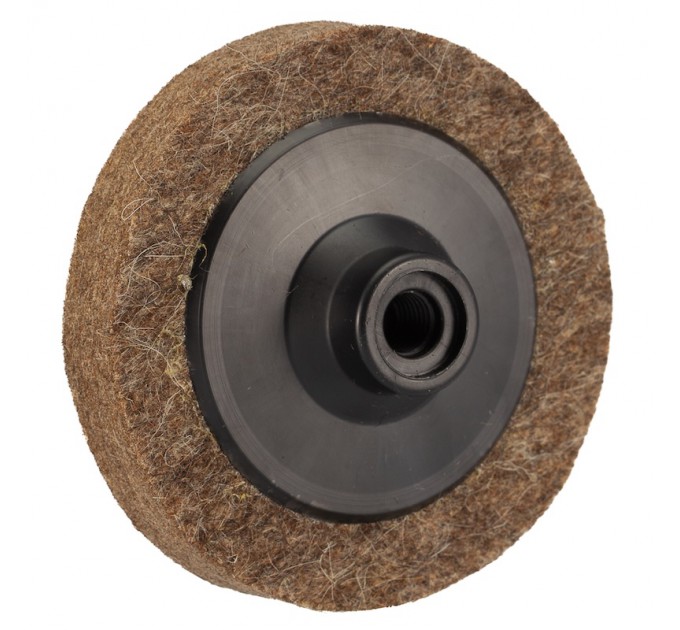 Felt circle for angle grinder ⌀125x25mm M14 soft