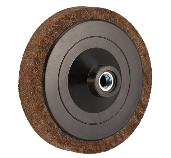 Felt circle for angle grinder ⌀150x25mm M14 soft