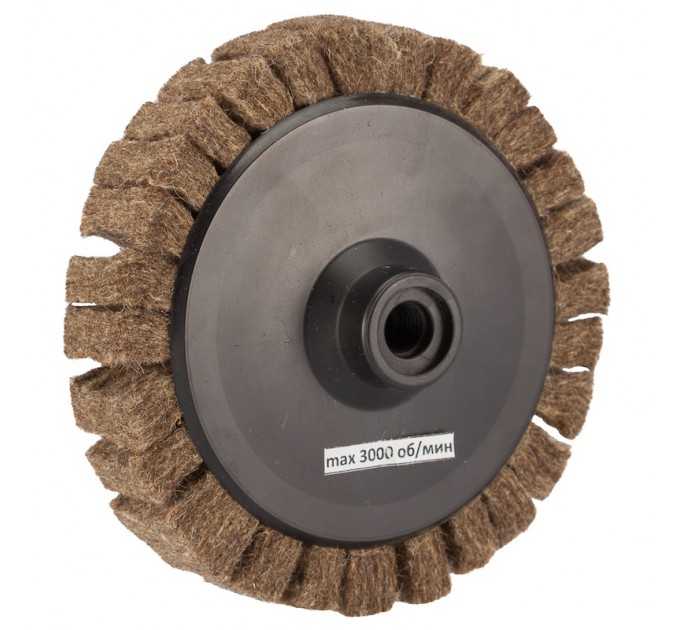 Felt circle for angle grinder ⌀150x25mm M14 petal